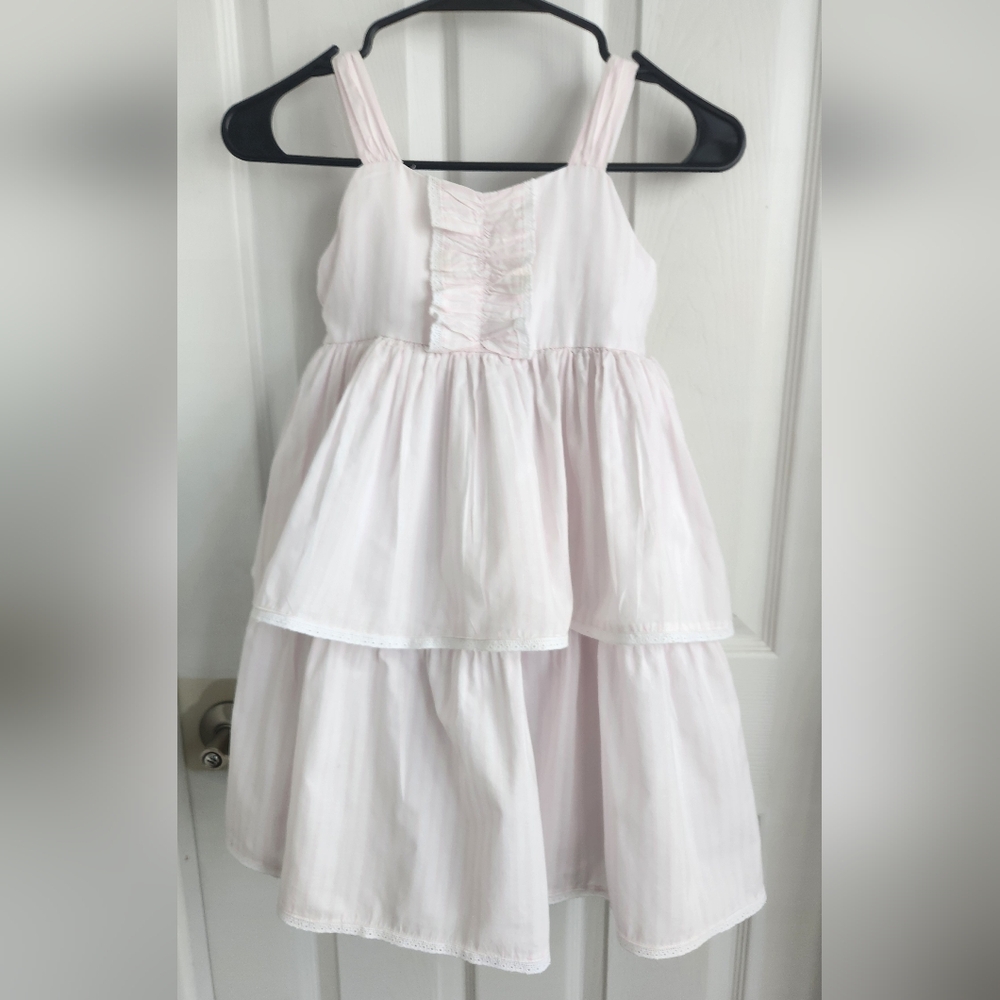 Laura Ashley Pinstriped Layered Dress